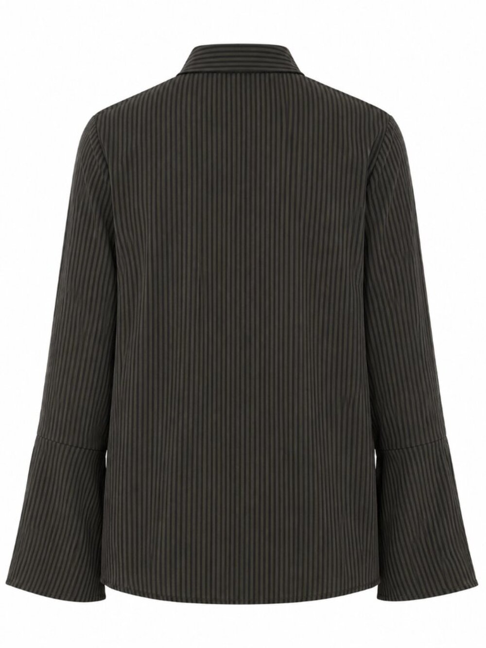 For The Republic Black Striped Button Up Shirt Size M NWT Career Work Office - Picture 6 of 6